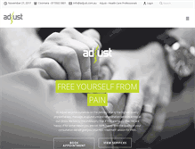 Tablet Screenshot of adjust.com.au