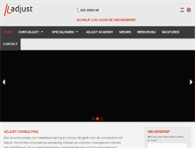 Tablet Screenshot of adjust.nl