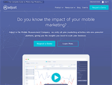 Tablet Screenshot of adjust.com